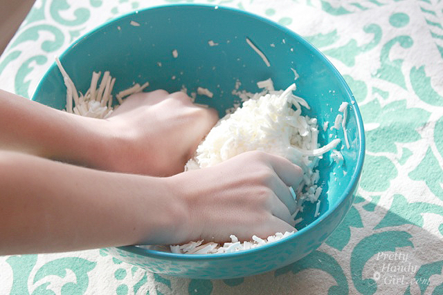 kneading_soap_shreds