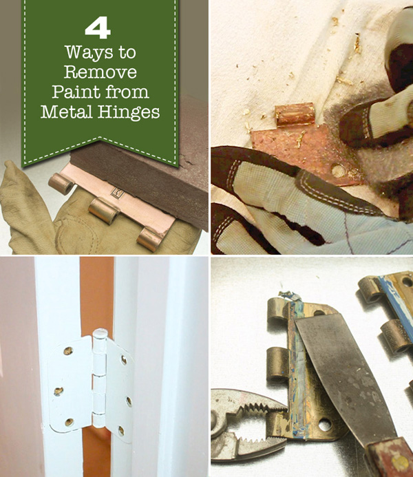 4 Ways to Remove Paint from Metal Hinges (& other door
