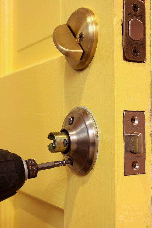 How to Replace Door Knobs and Deadbolts Pretty Handy Girl