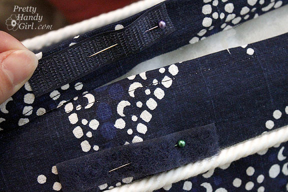 Sewing a Bench Cushion with Piping velcro