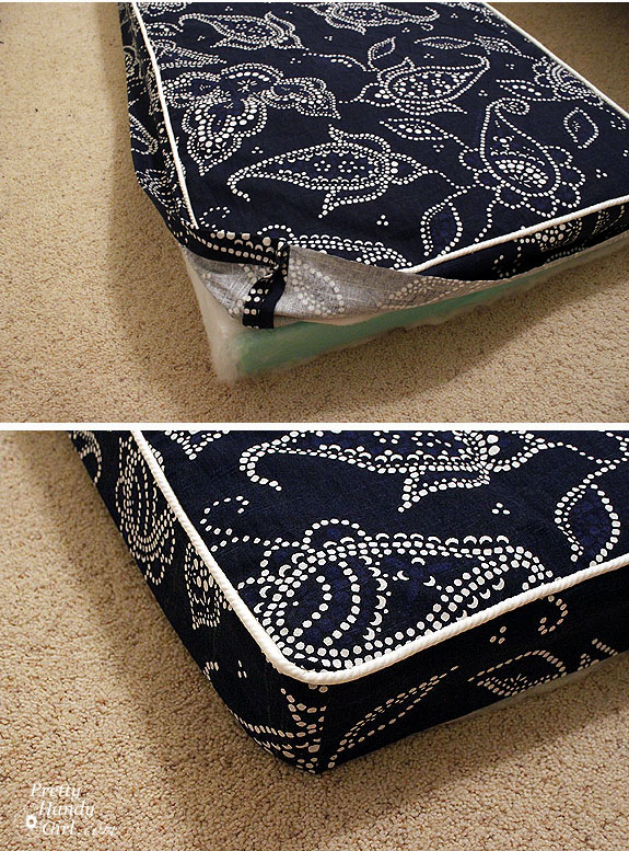 DIY Sewing a Bench Cushion with Piping