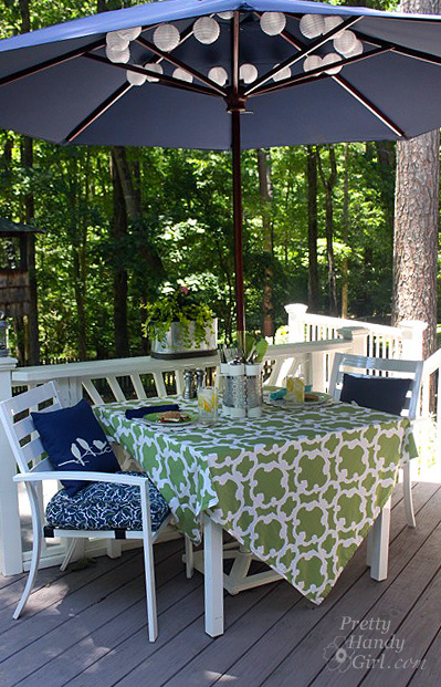 Dressing up a Patio Table