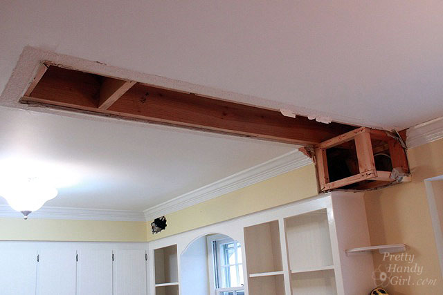 How to Remove a Soffit - Kitchen Renovation Update