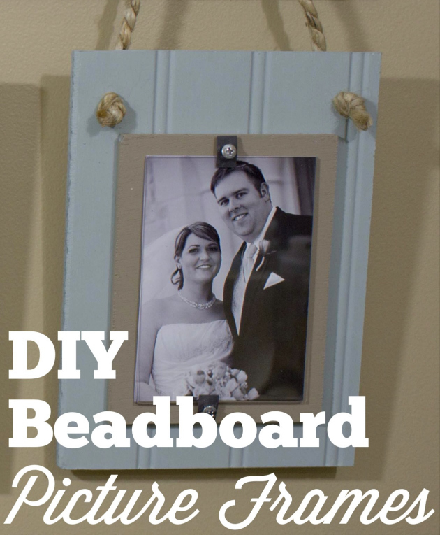 DIY Beadboard Picture Frames