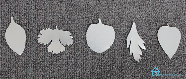 cutout metal leaf tags
