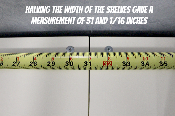 Halving the Width of the Shelves