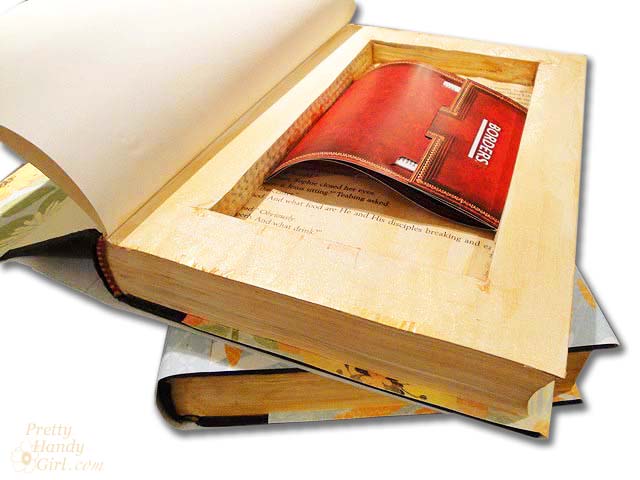 DIY Book with Storage Inside | Pretty Handy Girl