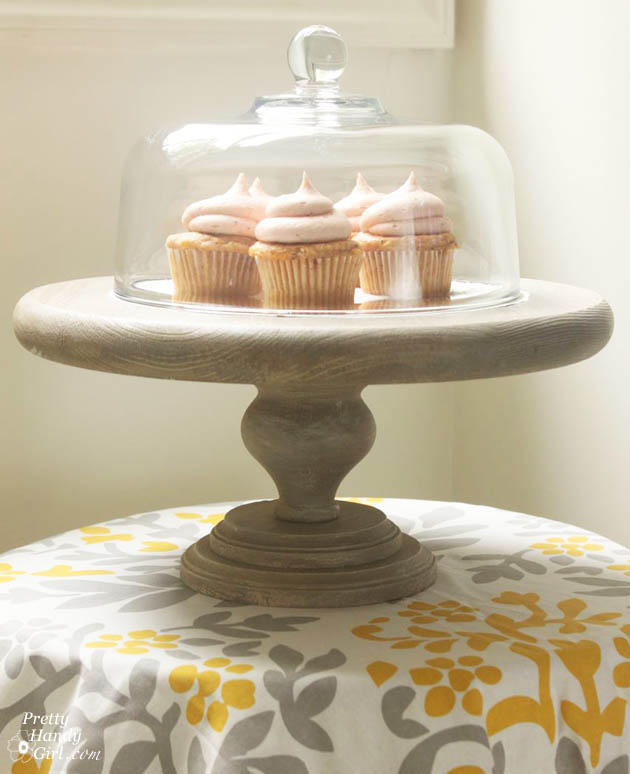 diy rustic cake stand