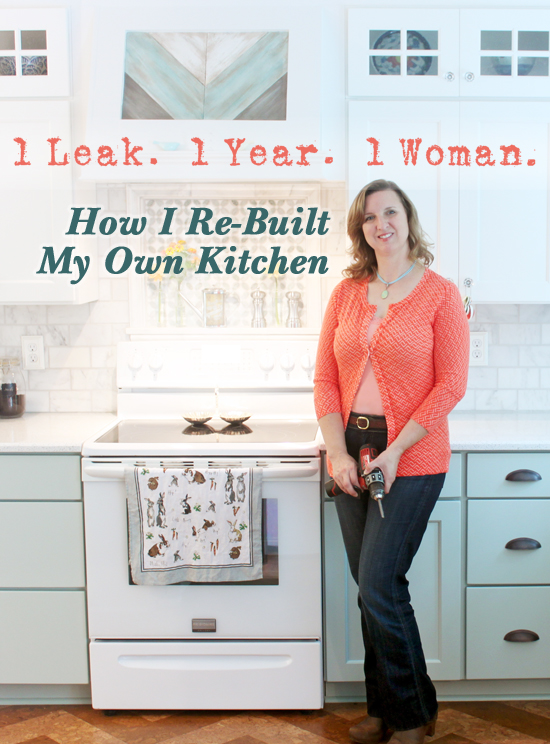 How I Re-Built My Own Kitchen (after a leak) | Pretty Handy Girl