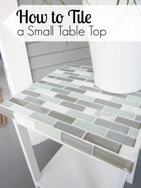 How to Tile a Small Table Top