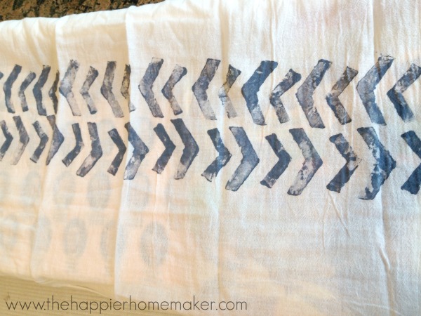 stamping hand towel