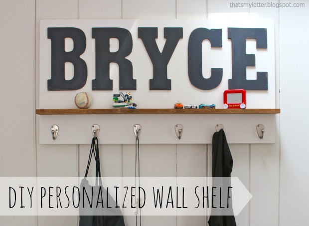 personalized wall shelf