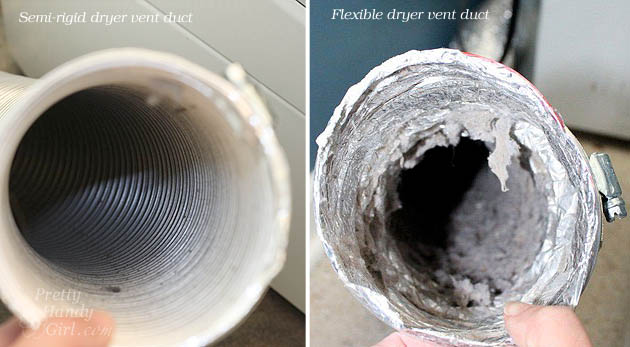 Semi-rigid vs. flexible dryer duct | Pretty Handy Girl