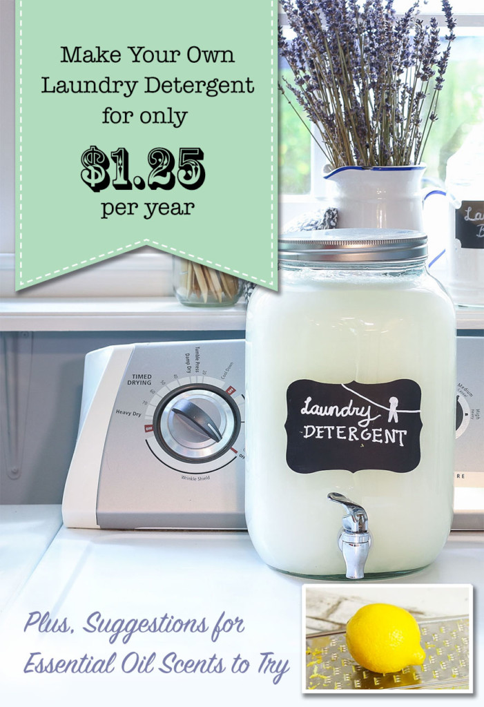 Make Your Own Laundry Detergent for Only $1.25 per year
