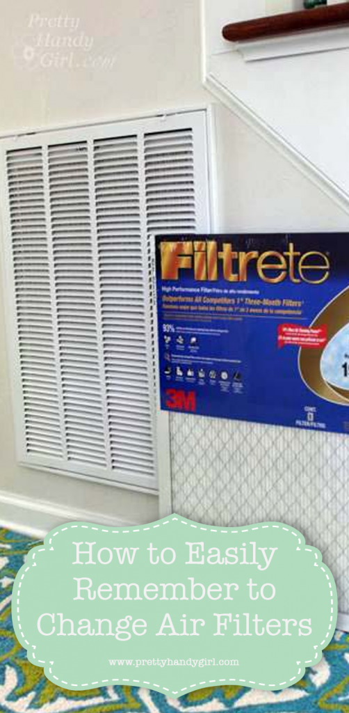 white air filter in home