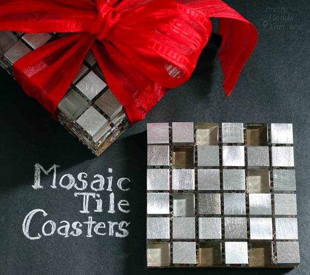 Mosaic Tile Coasters | Pretty Handy Girl