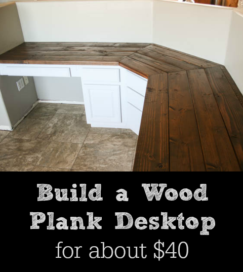 Build a Wood Plank Desktop for about $40