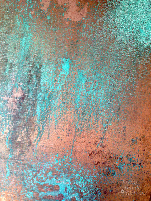 sponge copper sheet green patina