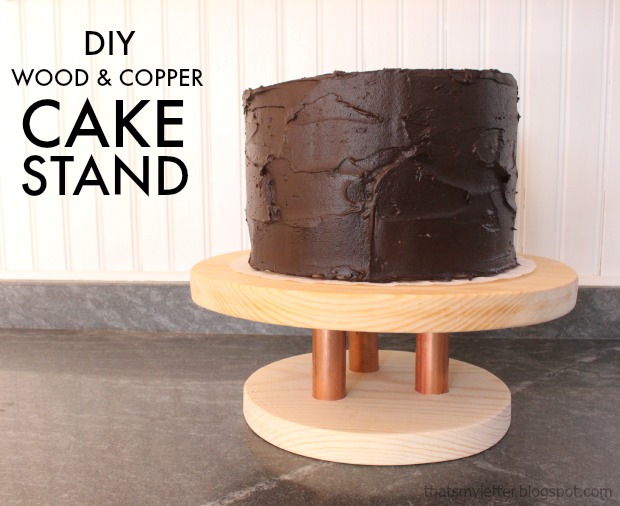 wood cake stand