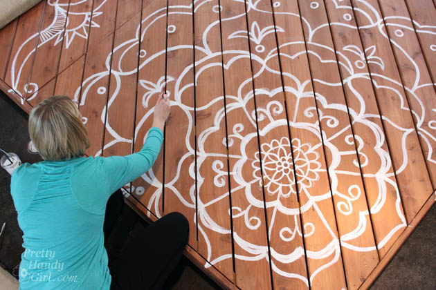 How to Paint a Deck Mandala Tattoo | Pretty Handy Girl