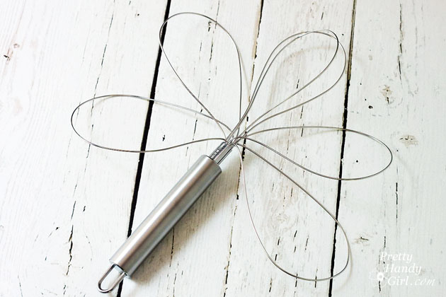 Dragonfly Garden Decor using a Dollar Store Whisk and Skewer | Pretty Handy Girl