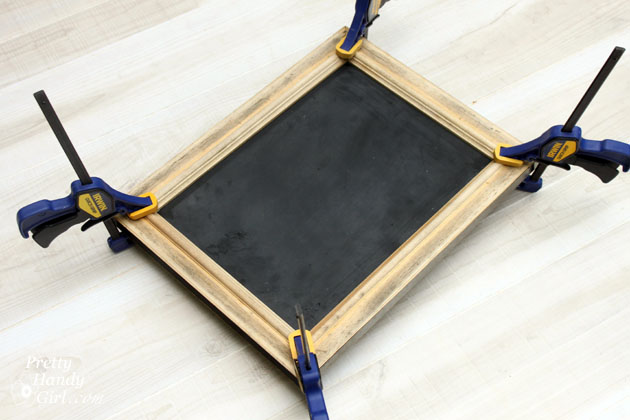 Upcycled Magnetic Chalkboard Frame | Pretty Handy Girl