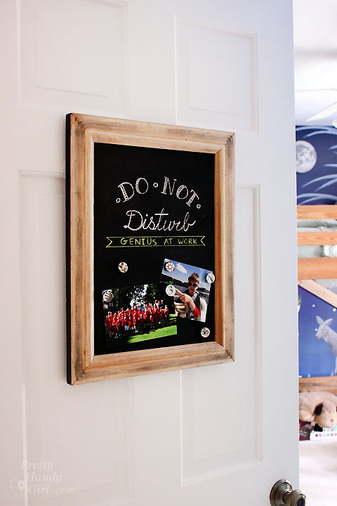 Upcycled Magnetic Chalkboard Frame
