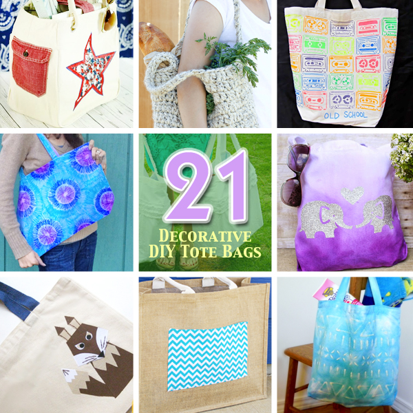 21 Ways to Make and Decorate Totebags