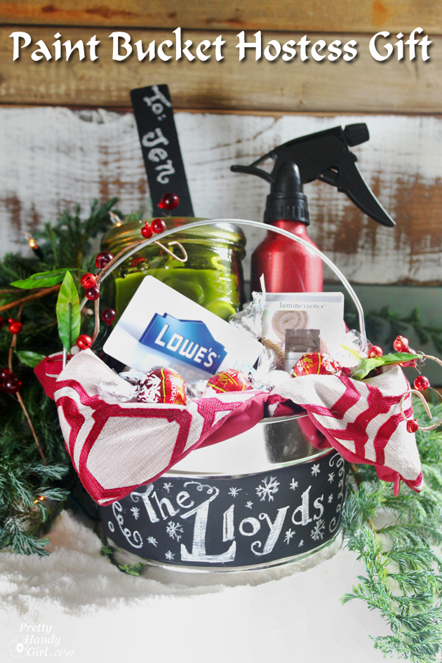 Hostess Gift in Paint Basket