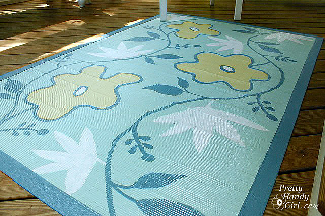 Painted Bamboo Rug