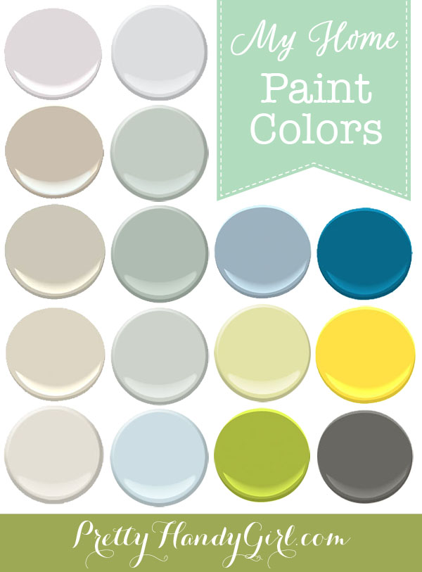 My Home Paint Colors | Pretty Handy Girl