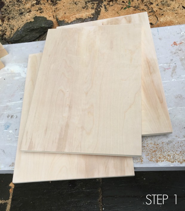 plywood frame step 1