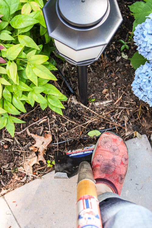 How to Install Low Voltage Landscape Lights (that also repel mosquitos!) | Pretty Handy Girl