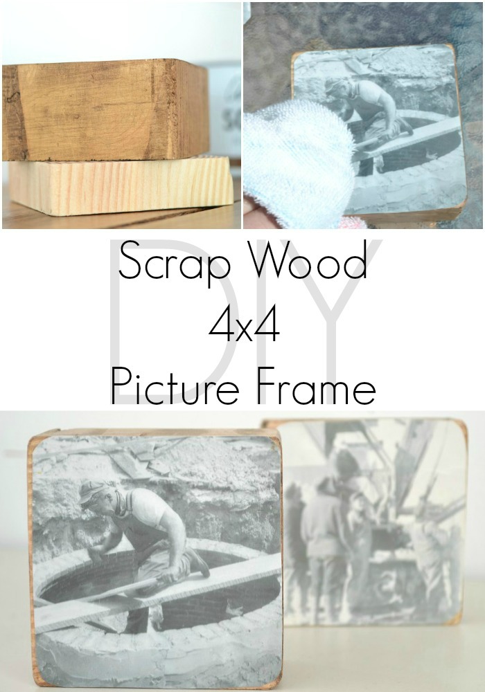 DIY 4x4 Scrap Wood Picture Frame 