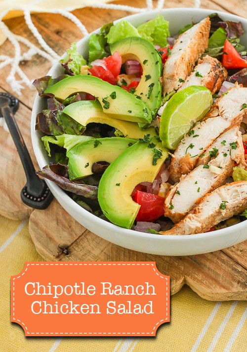 Chipotle Ranch Chicken Salad - Easy, Healthy and Delicious! | Pretty Handy Girl