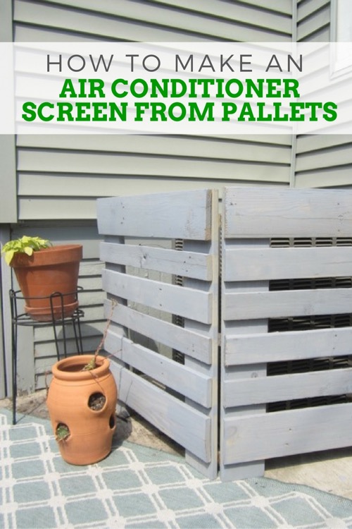 How to Make an Air Conditioner Screen from Pallets