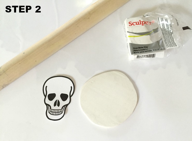 clay skull place cards step 2