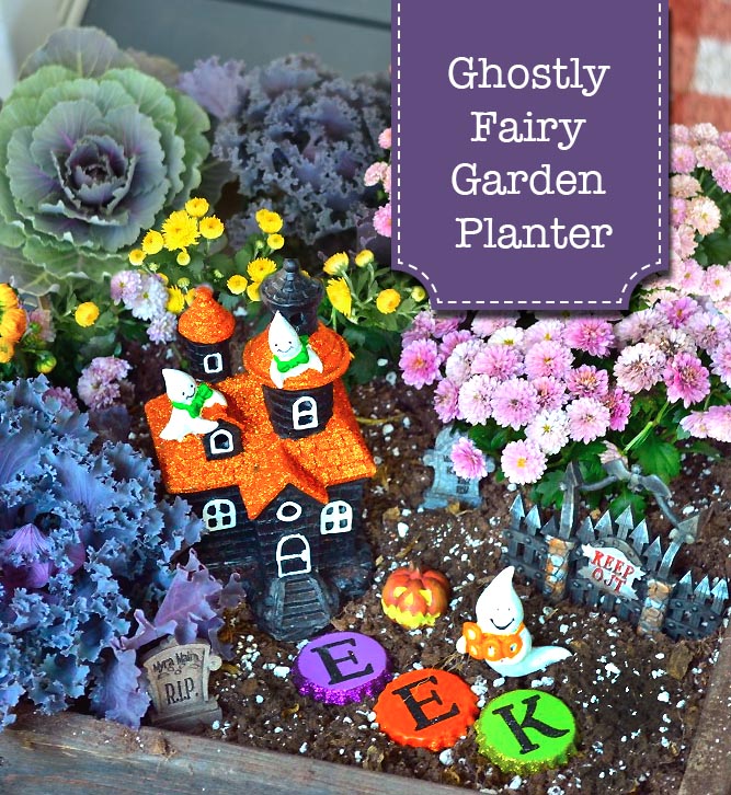 Ghostly Fairy Garden Planter