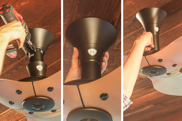 Installing the Most Beautiful Ceiling Fan | Haiku Copper Luxe Ceiling Fan | Pretty Handy Girl