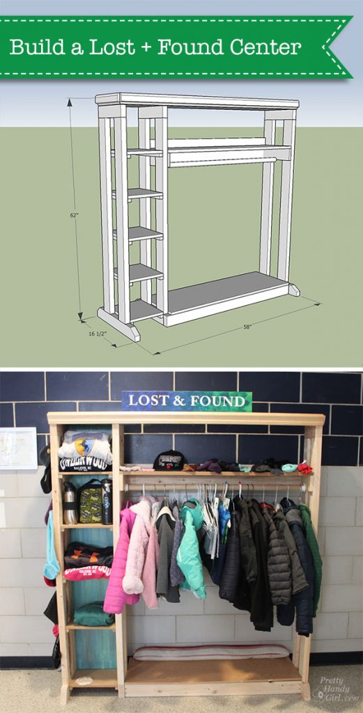 Plans to Build a School Lost & Found Center | Pretty Handy Girl
