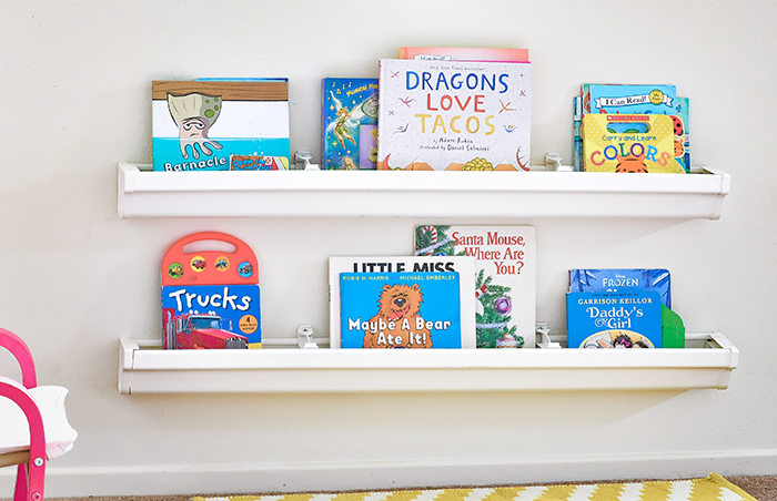 How To Install Rain Gutter Bookshelves Pretty Handy How To Install Rain Gutter Bookshelves