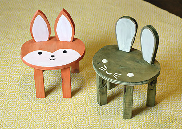 Cute DIY Animal Toddler Stools | Pretty Handy Girl