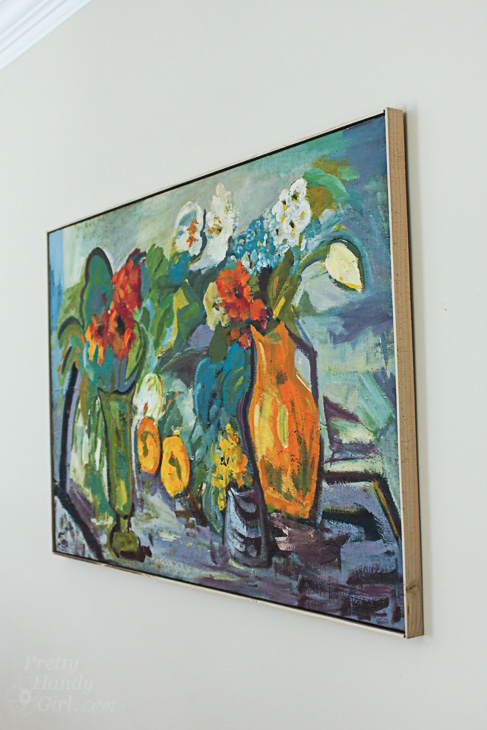 How to Quickly & Easily Frame Canvas Art - Pretty Handy Girl