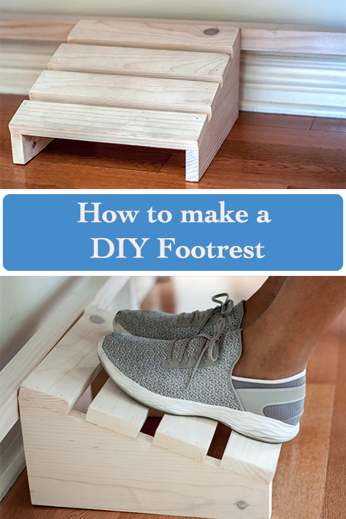 Easy DIY footrest using scrap wood