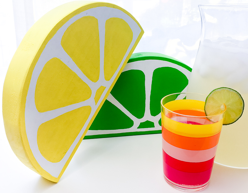 These giant citrus slices are the perfect way to decorate for your summer barbecue!