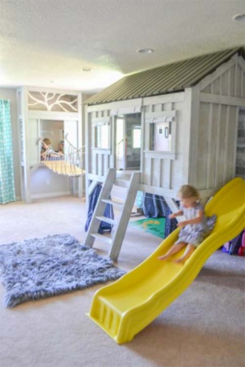Cabin Themed Playroom by The Created Home
