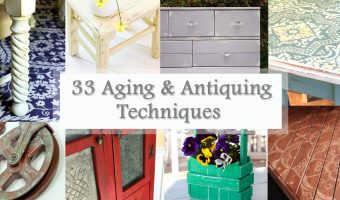 Aging and Antiquing Finishes Roundup Social Media Image