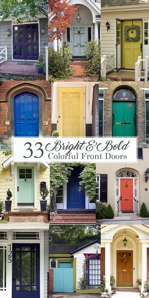 Bright and Bold Colorful Front Doors
