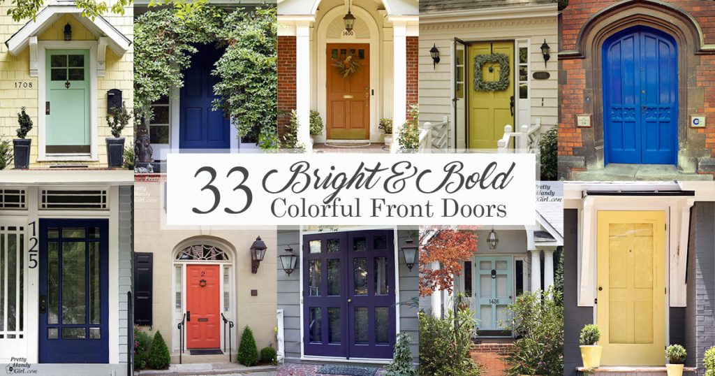 Bright and Bold Colorful Front Doors Social Media Image