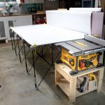 DIY Table Saw Stand and Collapsible Off Feed Table